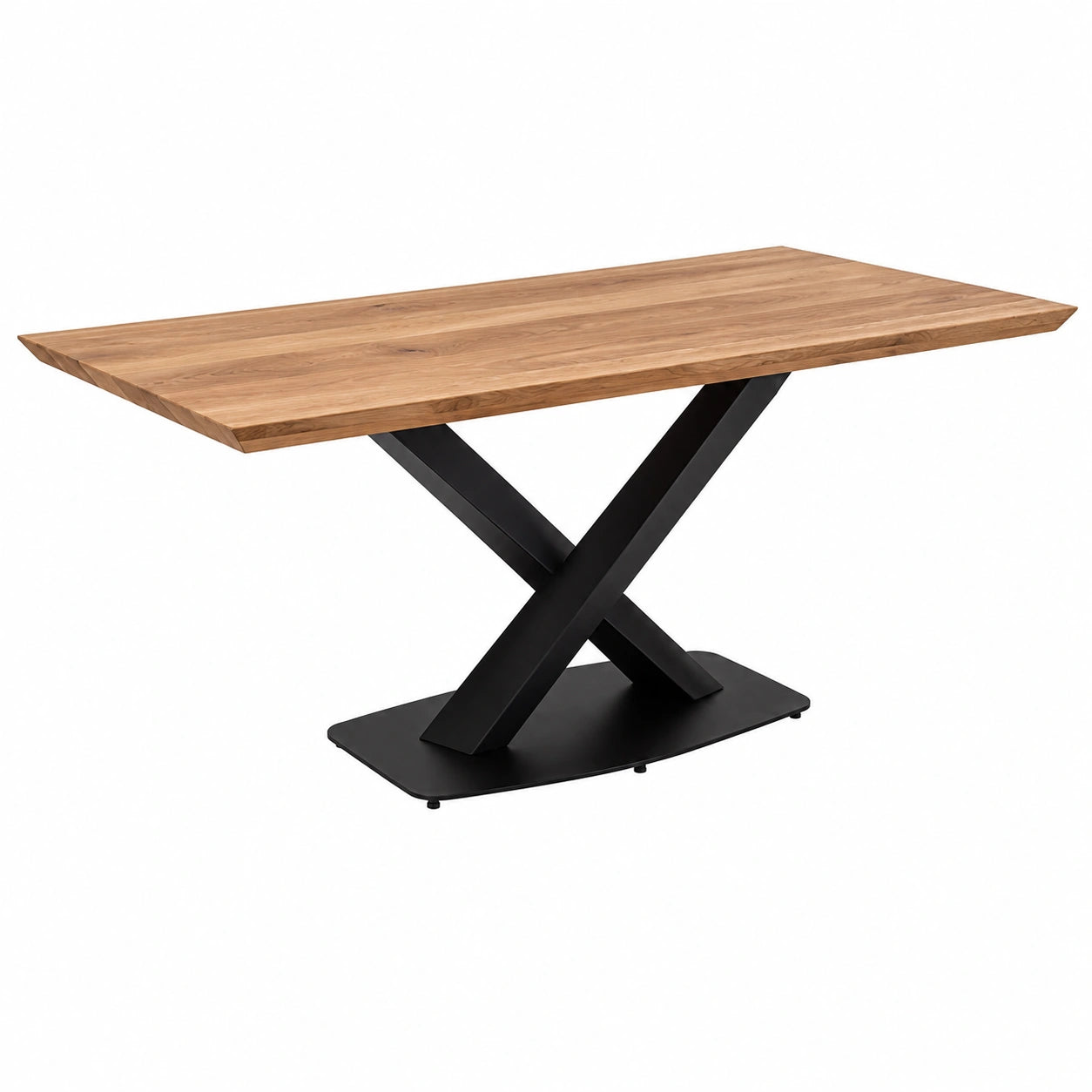 Tisch – 160 × 90 cm, aus Massivholz und Eichenholz, für Esszimmer