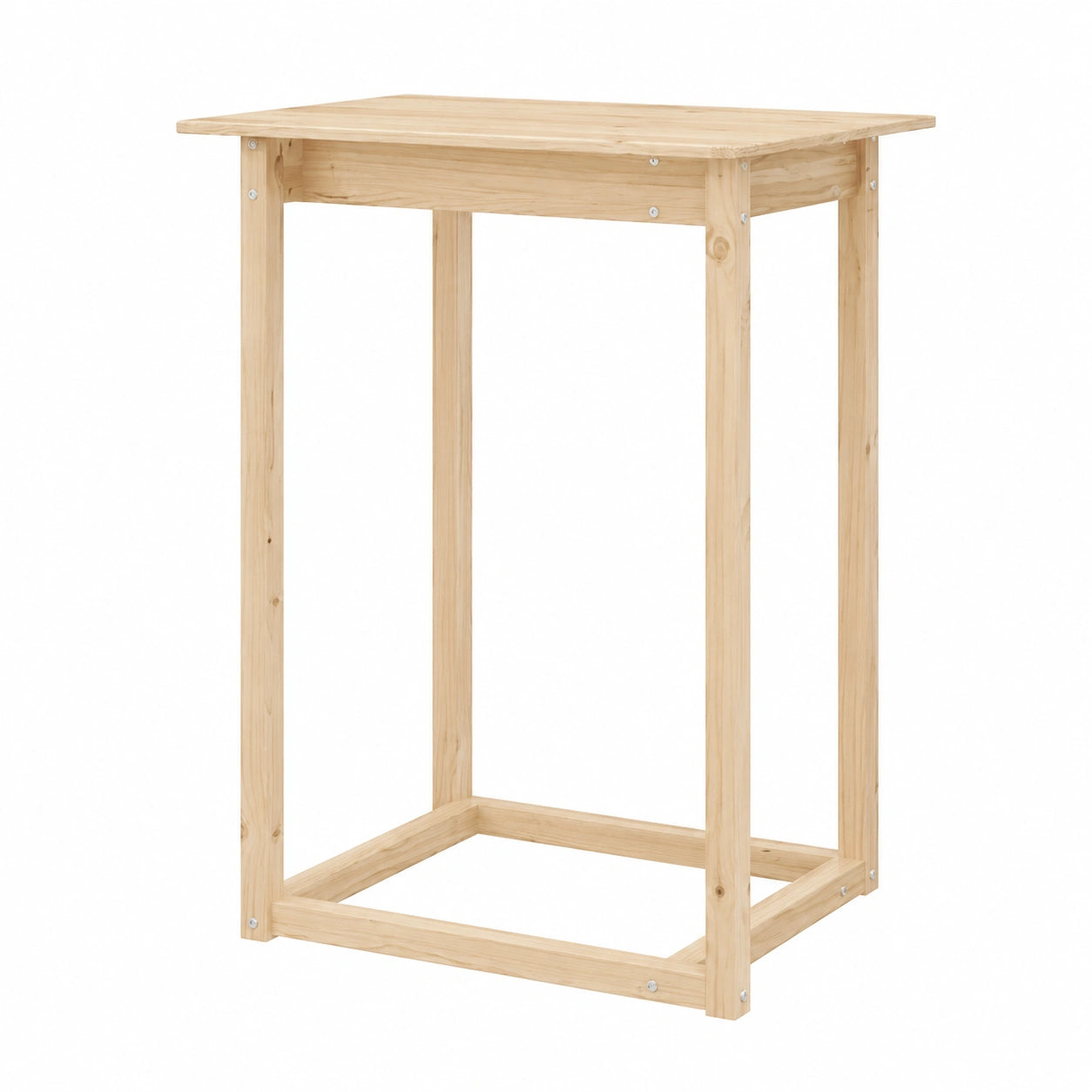 Tisch – 80 × 80 × 110 cm, aus Kiefernholz, für Esszimmer und Küche