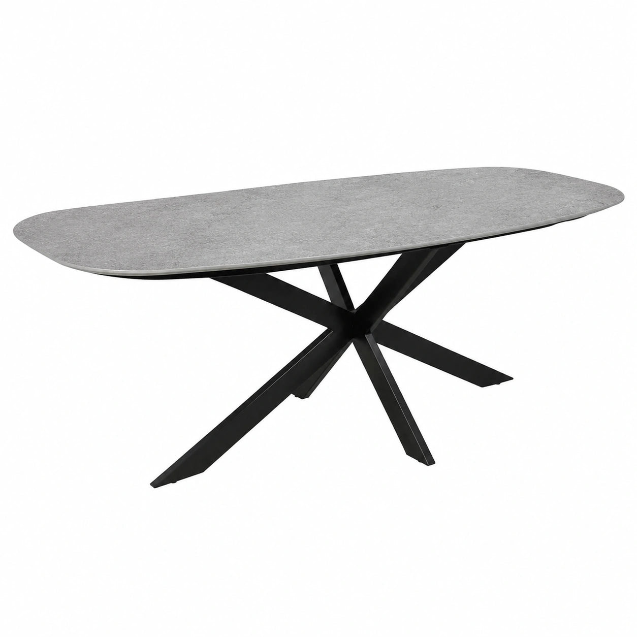 Esstisch – ovale Form, Grau