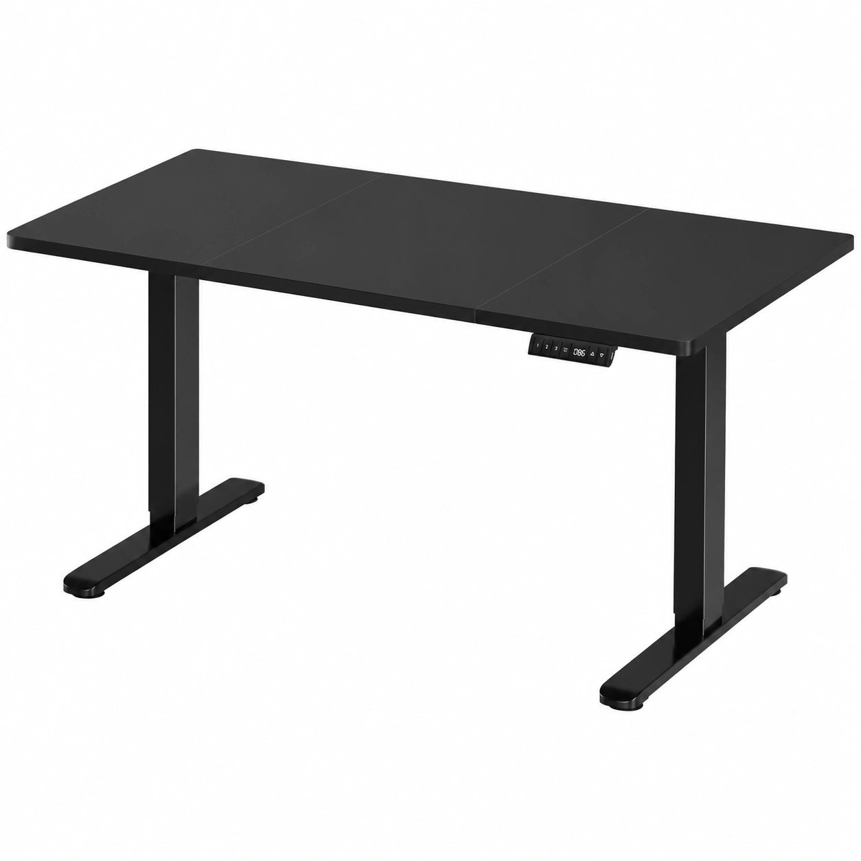 Schreibtisch – 160 × 80 cm, höhenverstellbar, elektrisch, Schwarz