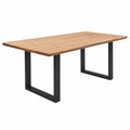 Esstisch – 220 × 74 × 100 cm, aus Massivholz und Eichenholz
