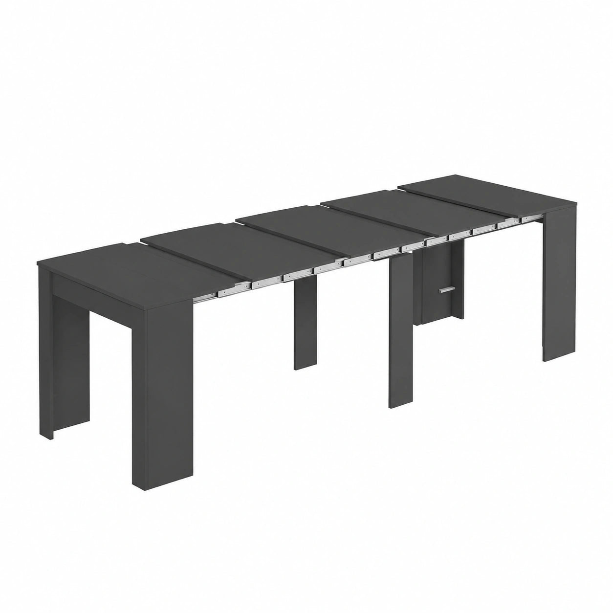 Tisch – 237 × 90 × 78 cm, ausziehbar, Anthrazit