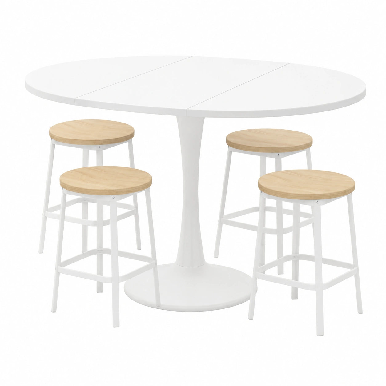 Esstisch – für 2–8 Personen, 140 cm, moderner Stil, runde Form, ovale Form, ausziehbar